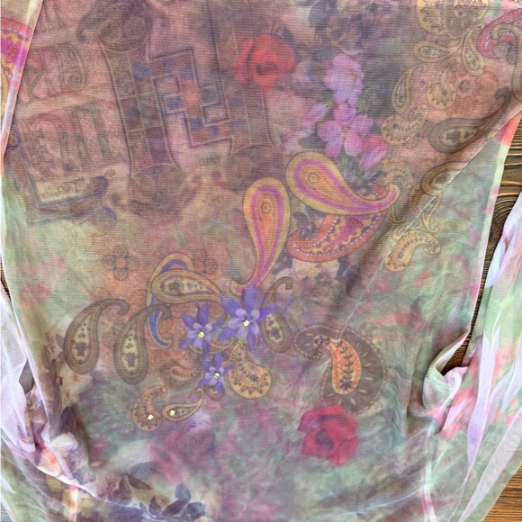 Vintage Y2K Entity Small Sheer Top by Daniel Benjamin - Picture 11 of 13